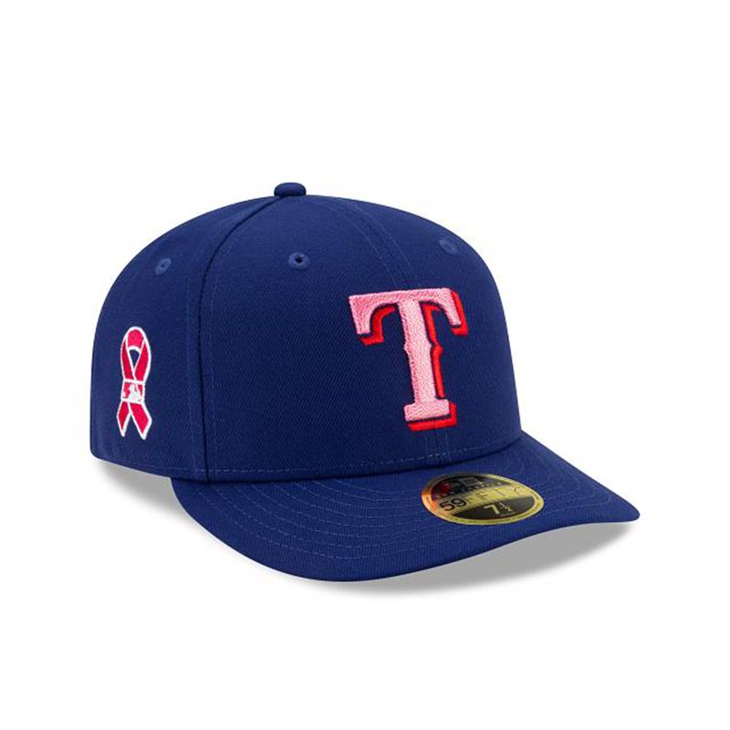 MLB Texas Rangers Mother's Day Low Profile 59Fifty Fitted (YQF9673) - Blue New Era Caps